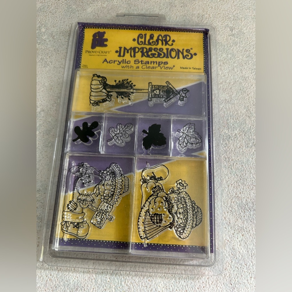 Provo Craft Clear Impressions Clear Acrylic Stamp Set